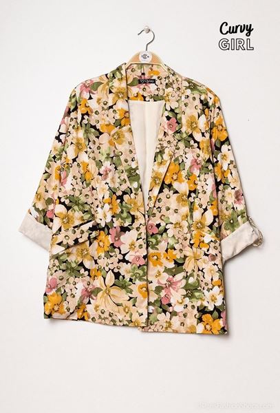 Immagine di PLUS SIZE FLORAL BLAZER.